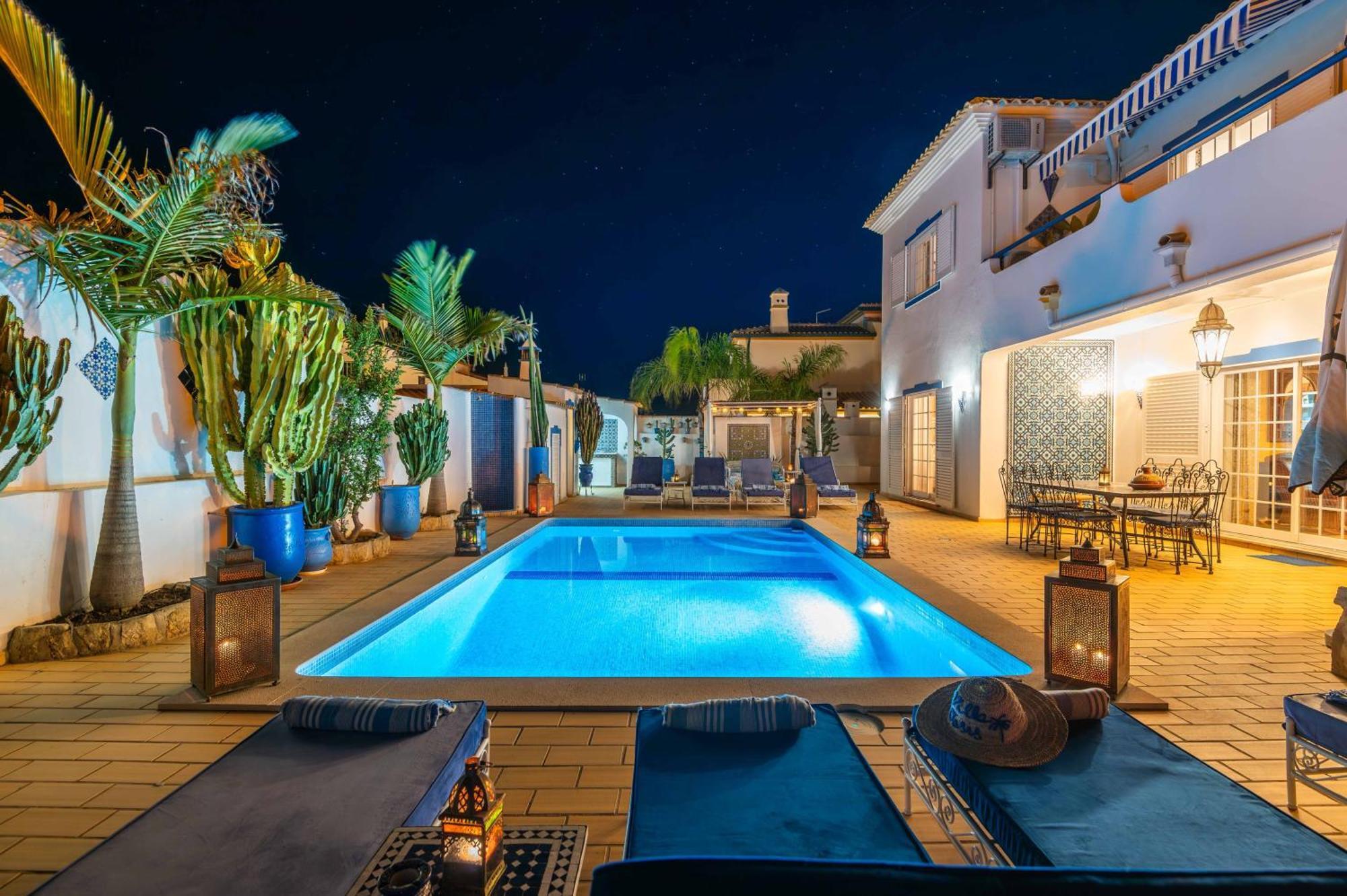 Villa Oasis Gale - Luxury Villa With Private Pool, Ac, Free Wifi, 5 Min From The Beach Albufeira Eksteriør bilde
